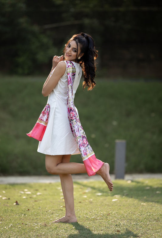 Floral Scarf Dress