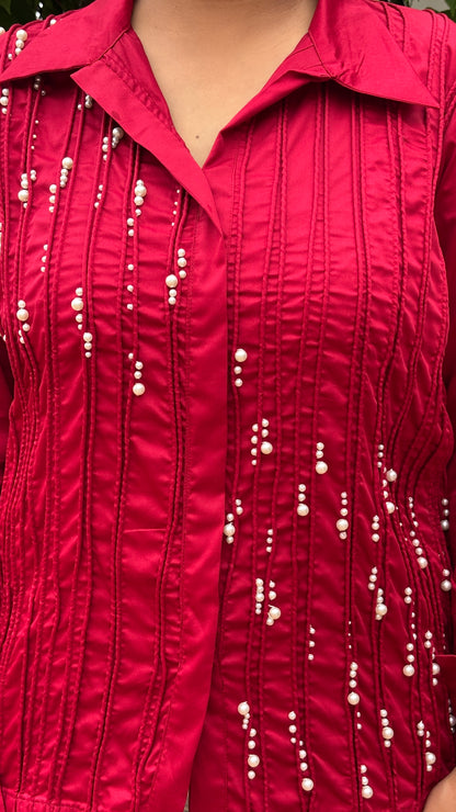 Ruby Pearl Pintuck Shirt