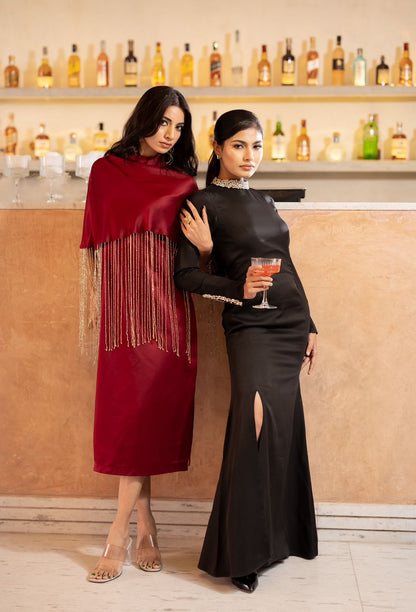 Scarlet Fringe Dress